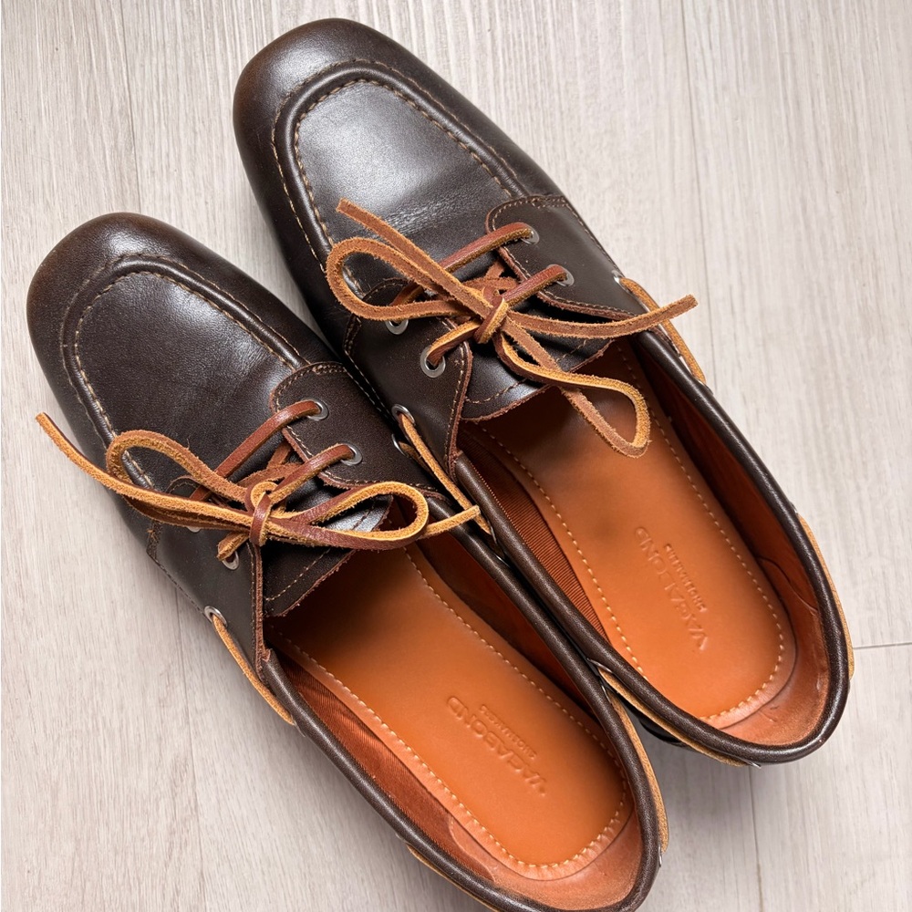 Vagabond Shoemakers Brown Leather Boat Shoes / Loafers